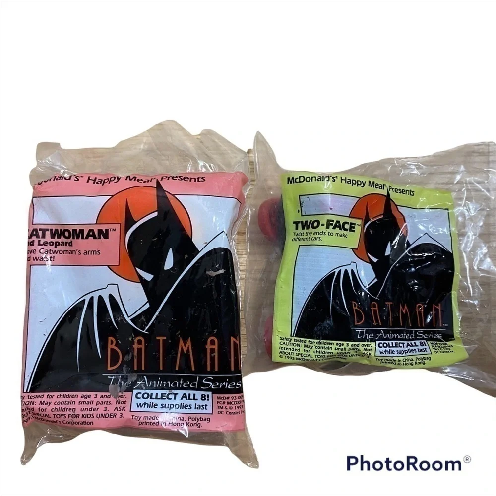 Batman Kids Toy Bundle NEW McDonald’s Vintage Catwoman Two Face Happy Meal